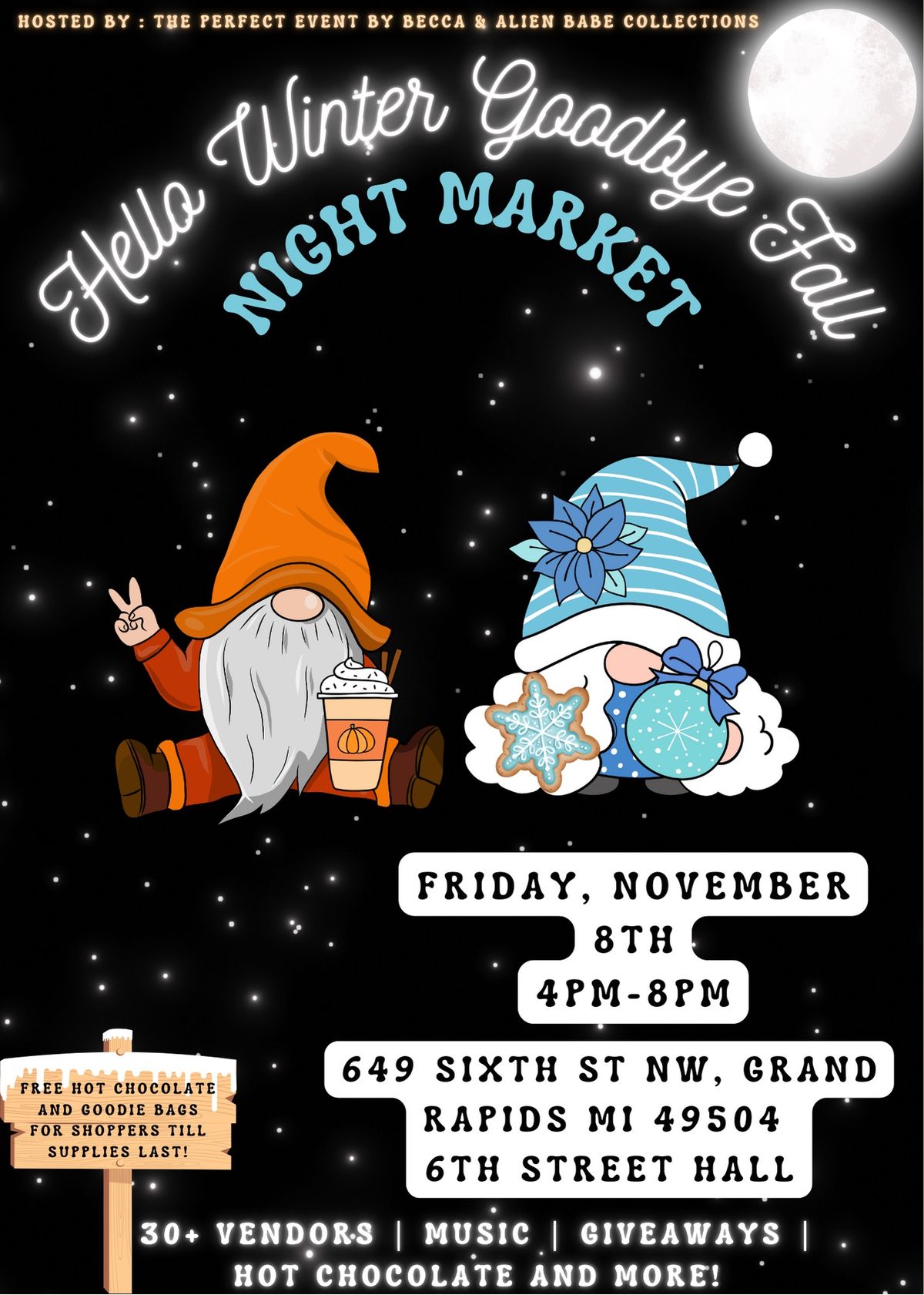 Hello Winter Goodbye Fall Night Market\ud83c\udf41\u2744\ufe0f