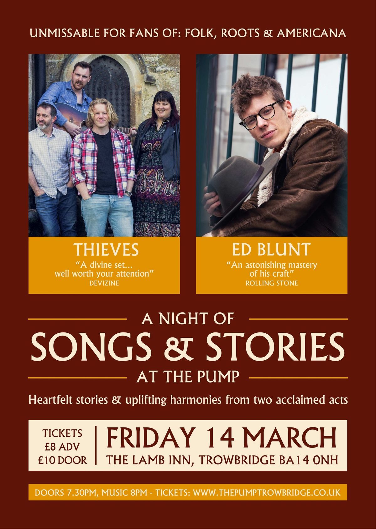 The Pump Present... Ed Blunt + THIEVES