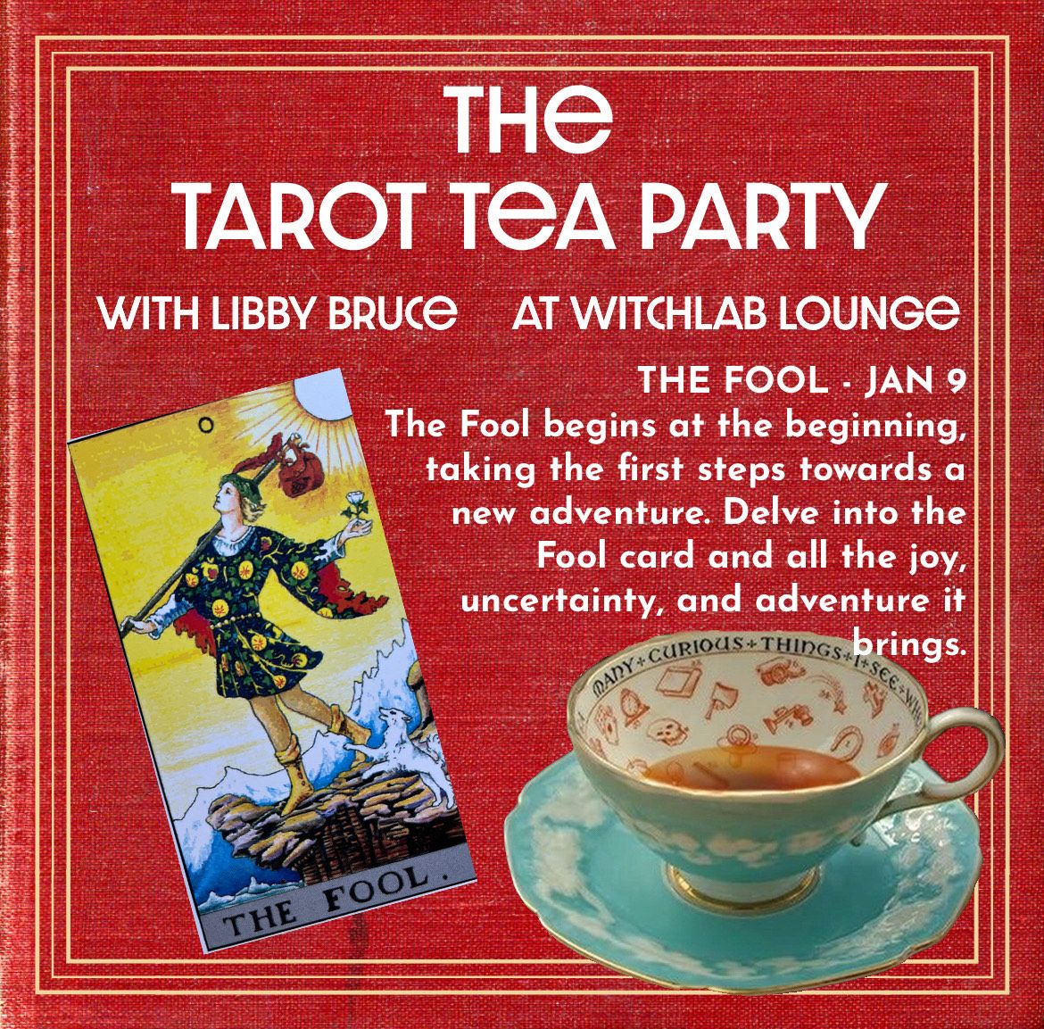 Tarot Tea Party Jan 9th - The Fool Card