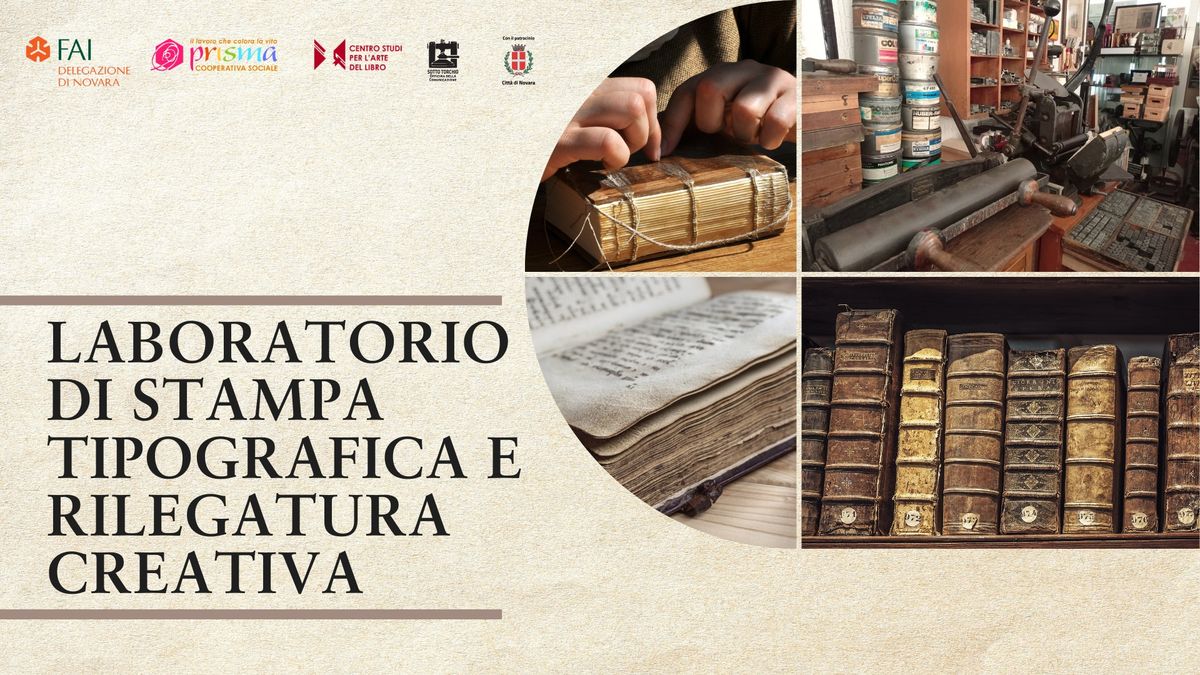 Laboratorio di stampa tipografica e rilegatura creativa