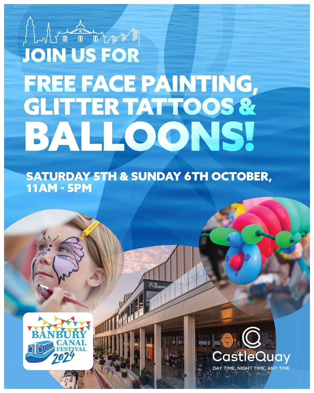 FREE Face Painting, Glitter Tattoos & Balloons for Banbury Canal Festival! \u2728