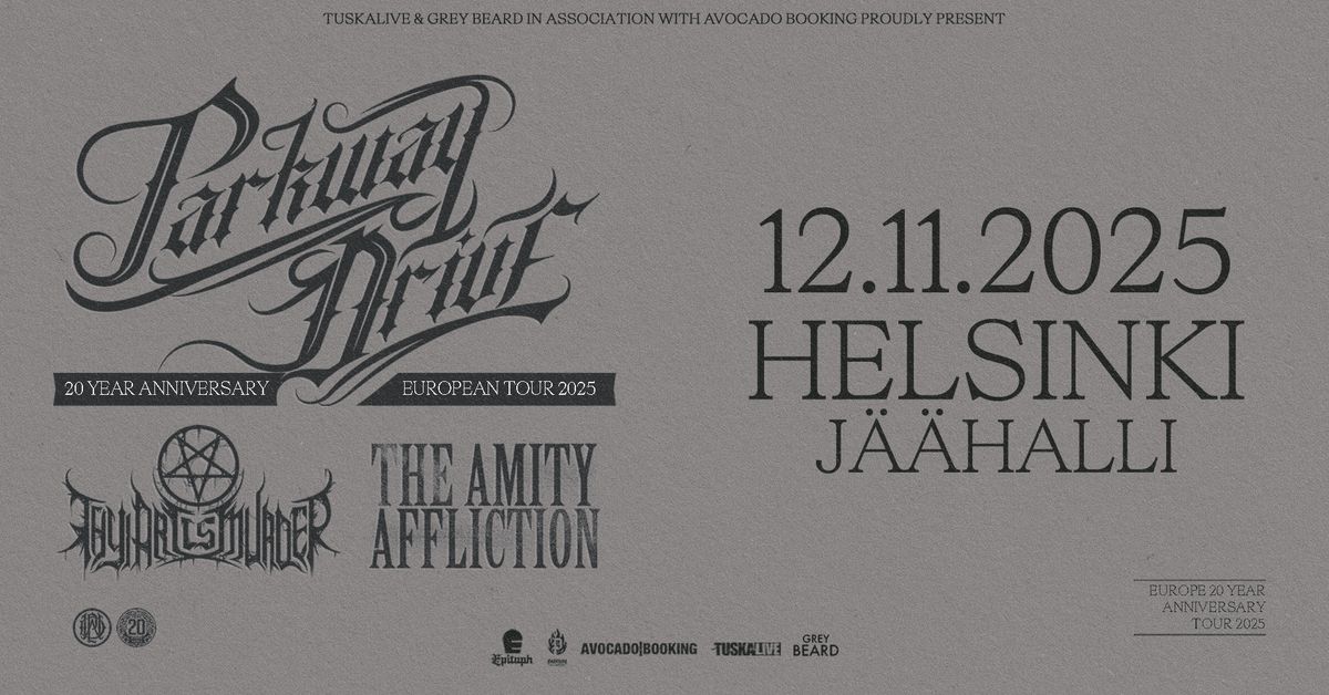 TuskaLive: Parkway Drive, 12.11.2025, J\u00e4\u00e4halli, Helsinki