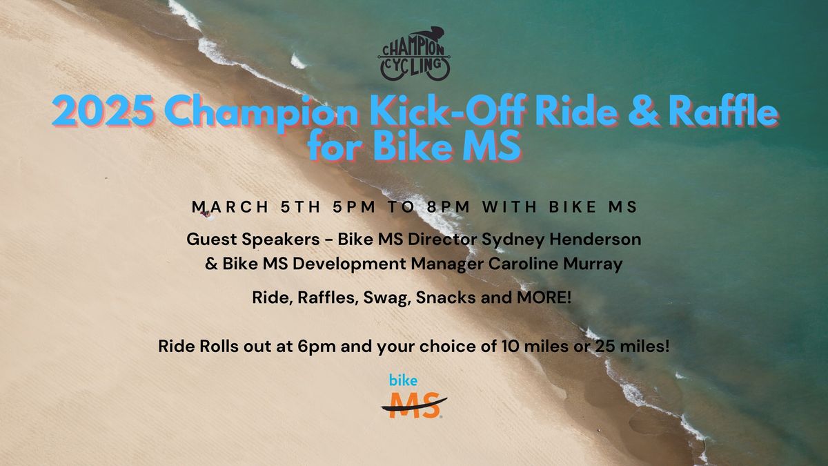 2025 Champion Kick-Off Ride and Raffle for Bike MS