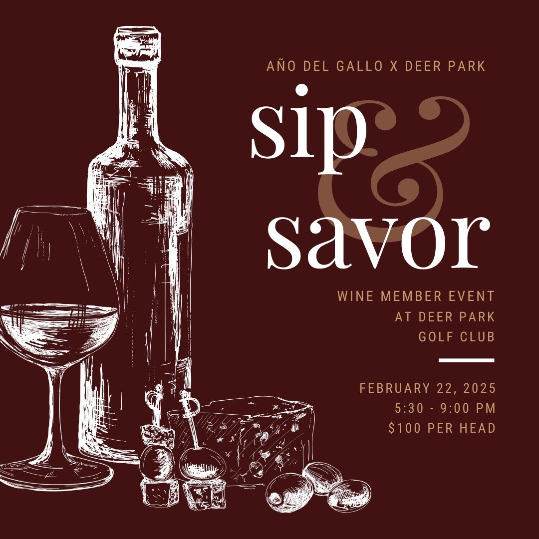 Sip & Savor Wine Tasting Dinner