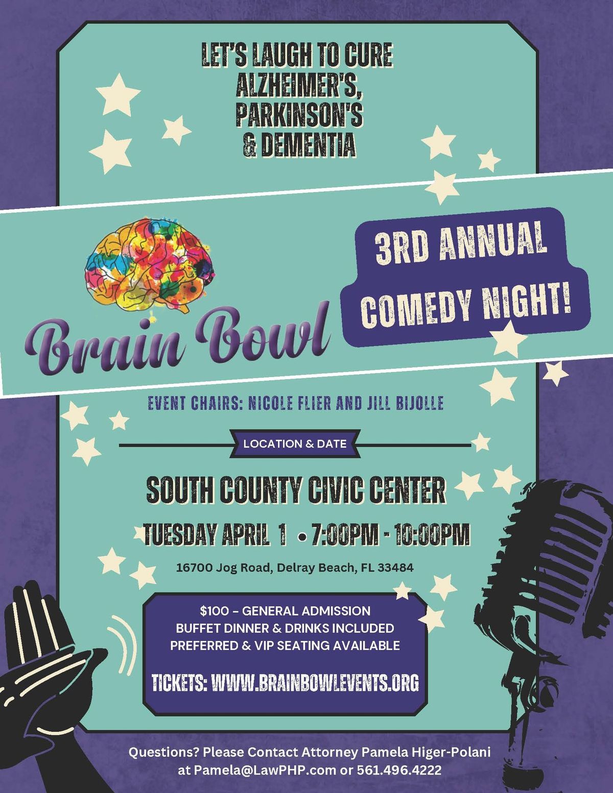 3RD ANNUAL BRAIN BOWL COMEDY NIGHT 