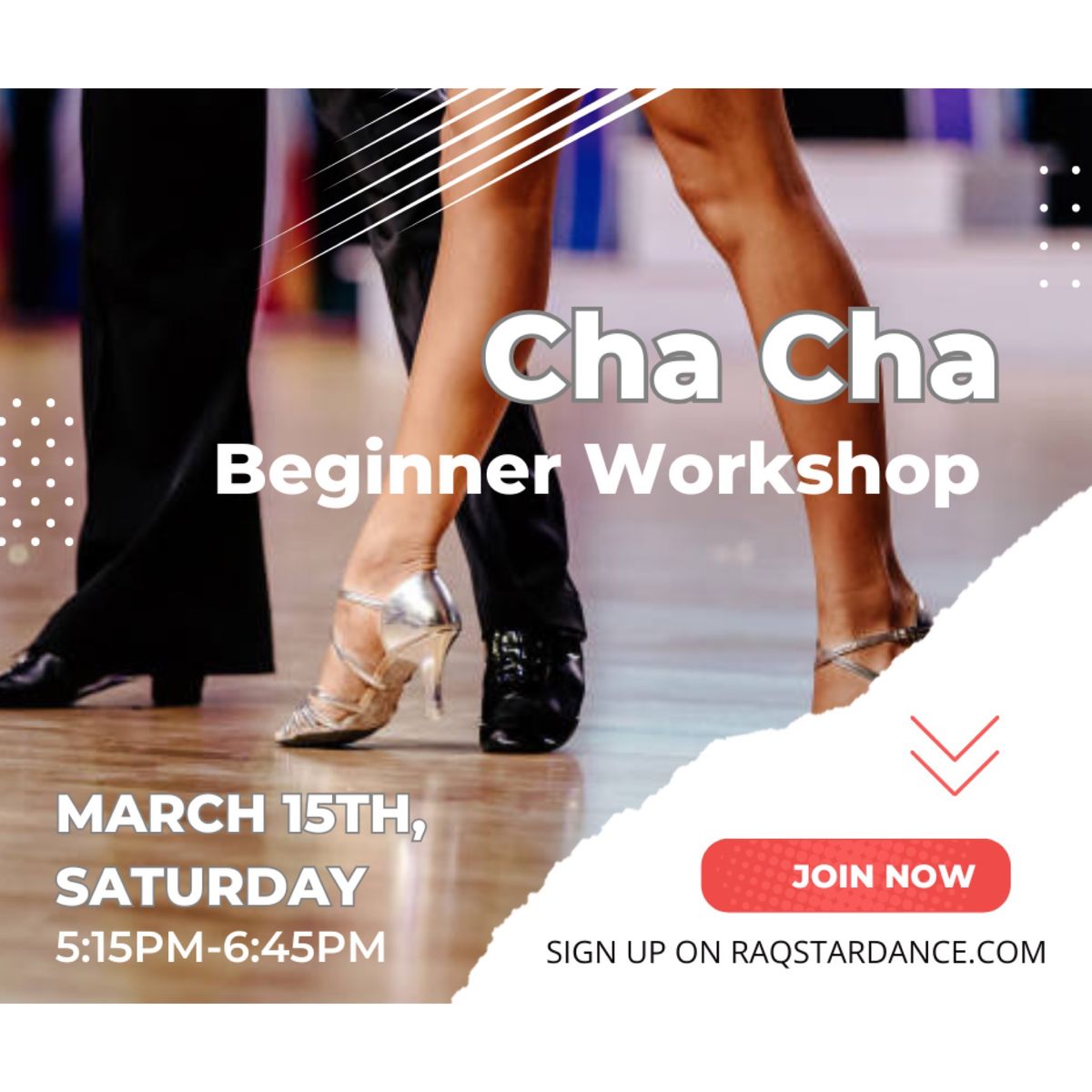 Cha Cha Beginner Workshop with Frank Bloch!