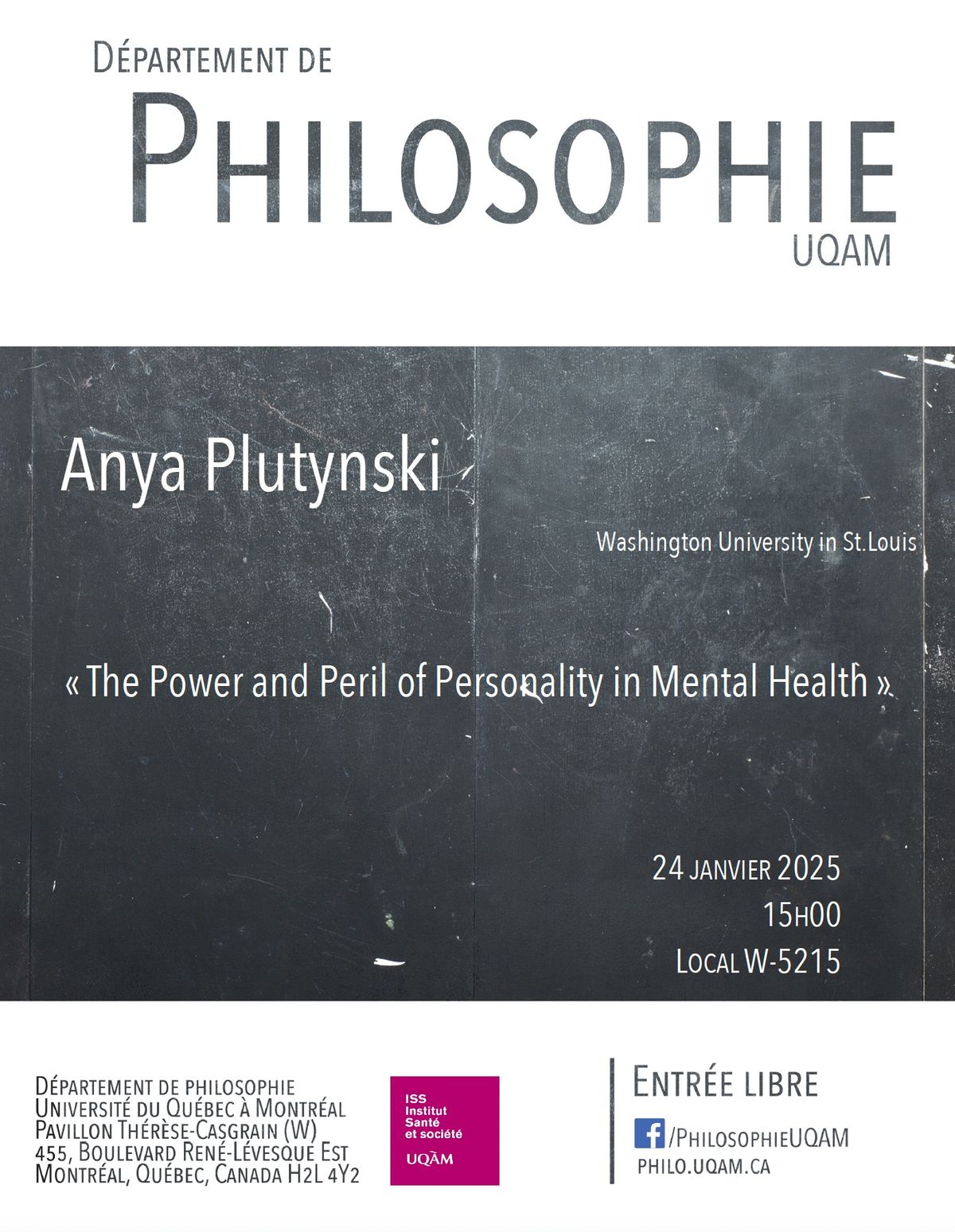 Conf\u00e9rence D\u00e9partementale (24\/01): Anya Plutynski (Washington U. \u00e0 Saint Louis)