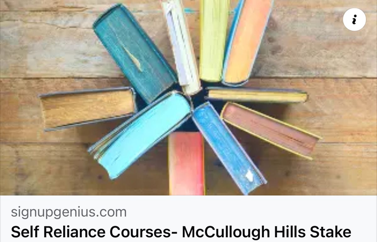 Self Reliance Classes