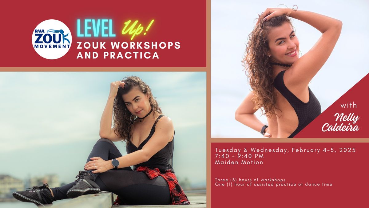 Level Up Zouk Workshops with Nelly Caldeira