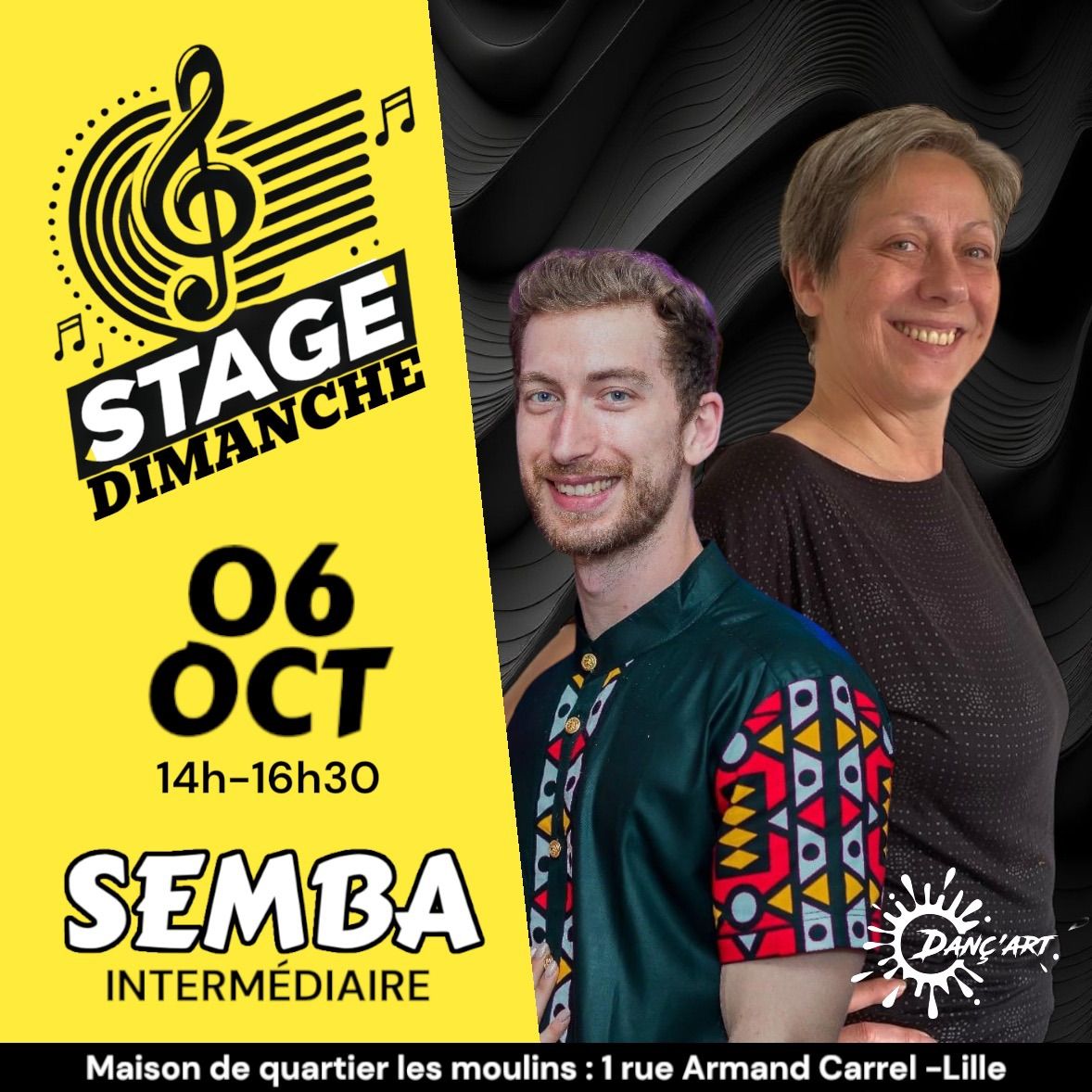 STAGE DU DIMANCHE - SEMBA avec Sylvie & Quentin