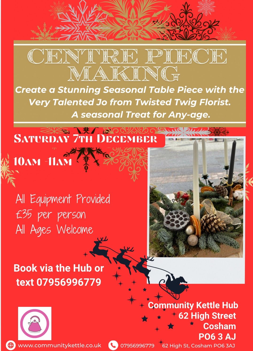 Christmas Centre Piece Workshop 