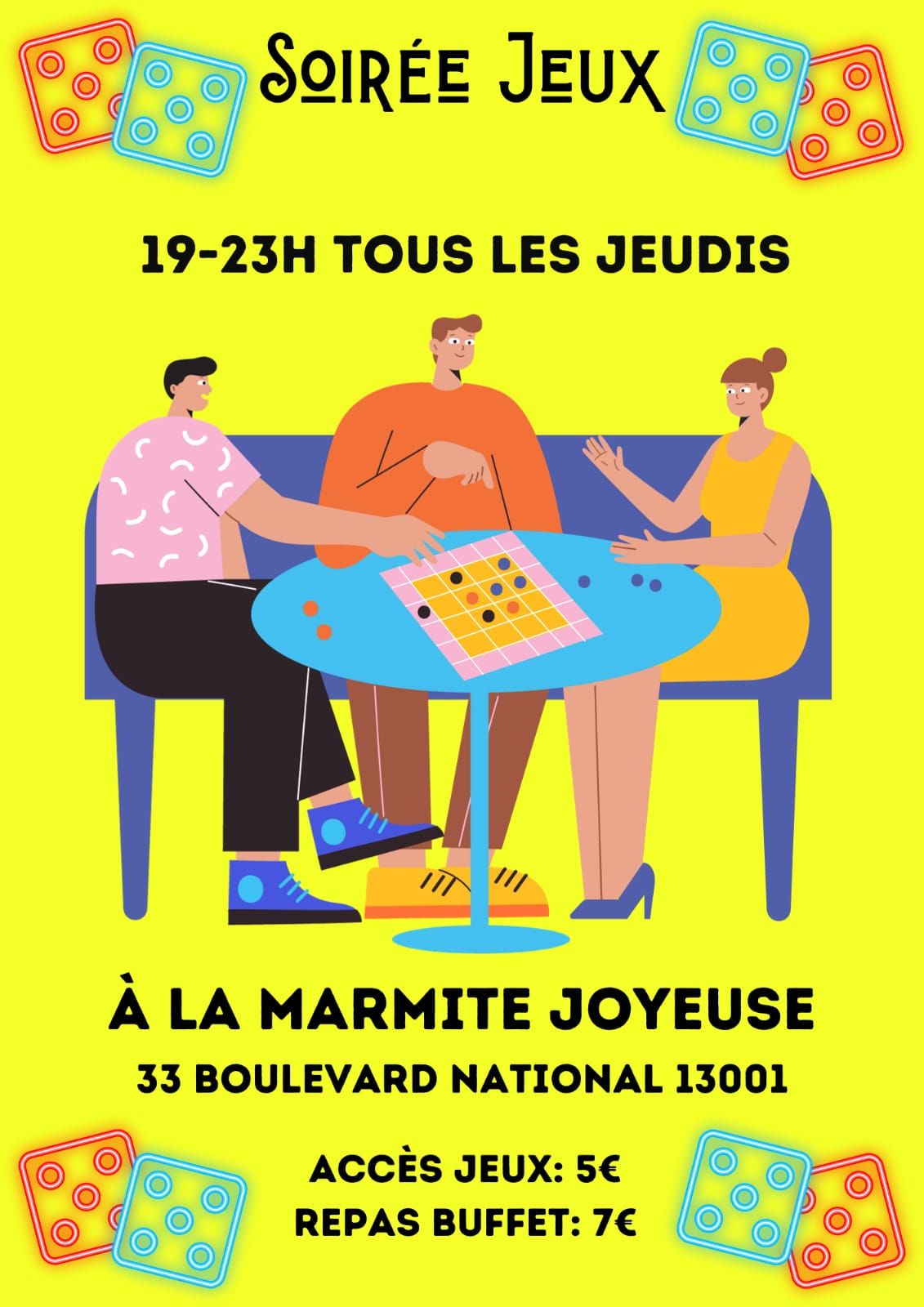 La Marmite joueuse, soire jeu de la Marmite Joyeuse