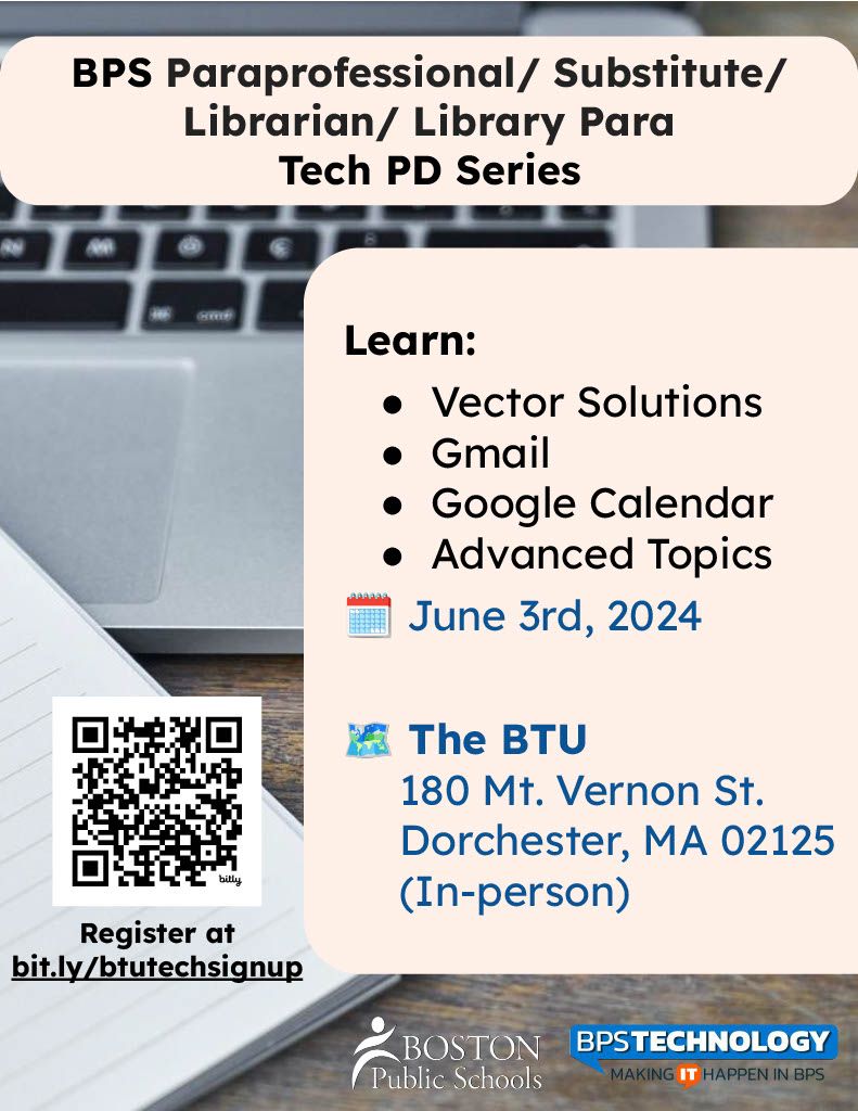 Professional Development: Technology for Paraprofessionals\/Librarians\/Library Paras and Substitutes