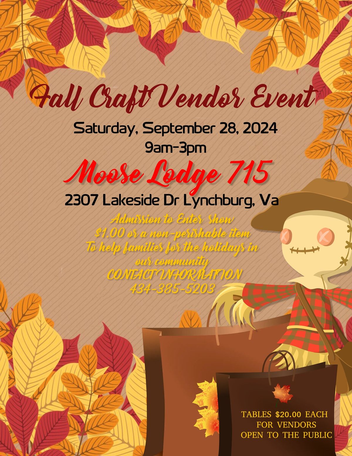 Fall Craft Vendor Event