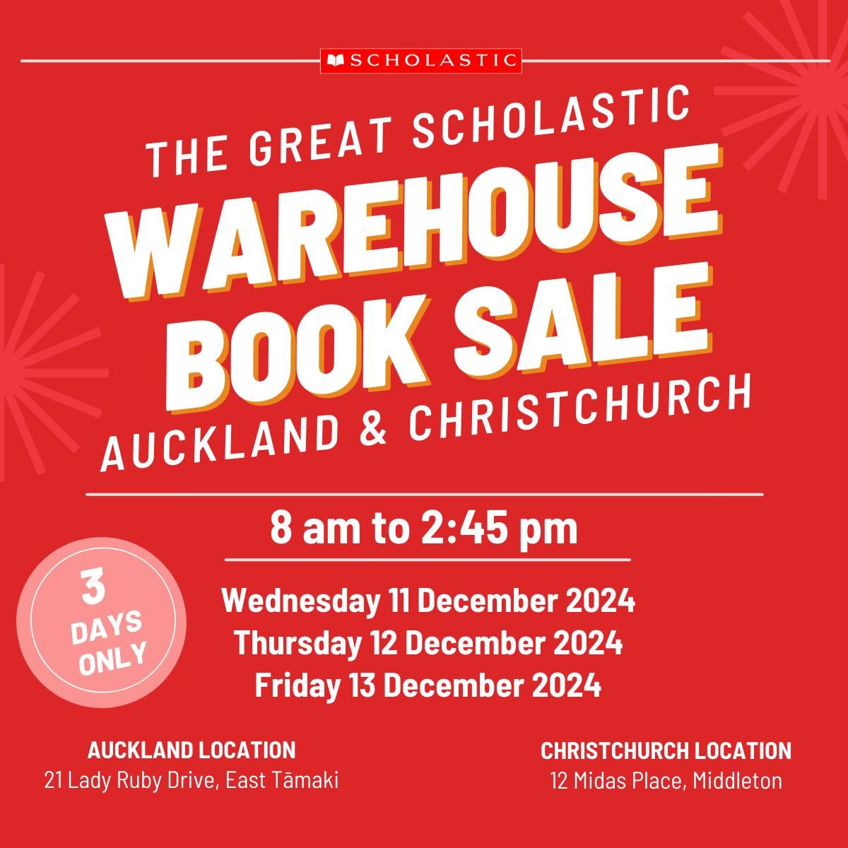 Scholastic\u2019s Auckland Warehouse Book Sale