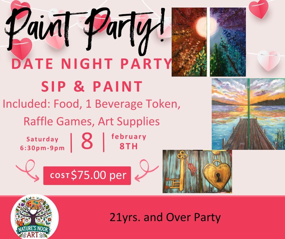 Feb. 8th Big Venue Paint Party at Room 221