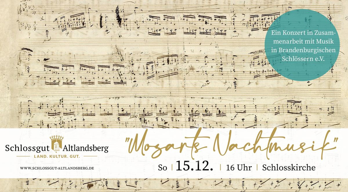 Adventskonzert: Mozarts andere Nachtmusik