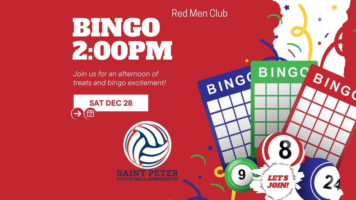 BINGO with SPVA at Red Men Club