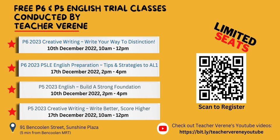 FREE Trial Class: P5 2023 English ~ Build A Strong Foundation