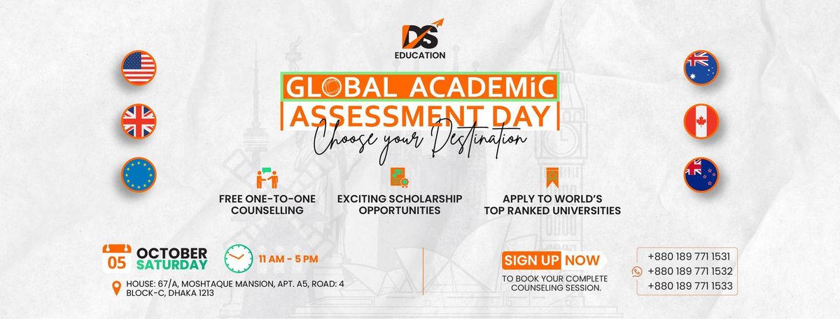 Global Academic Assessment Day (UK | USA | Canada | Australia | New Zealand & Europe )