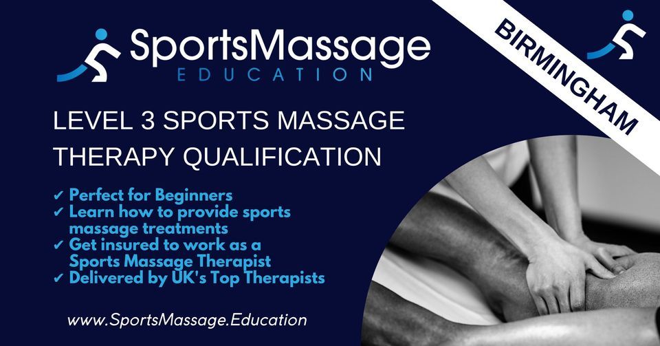 Level 3 Sports Massage Therapy Course - Birmingham