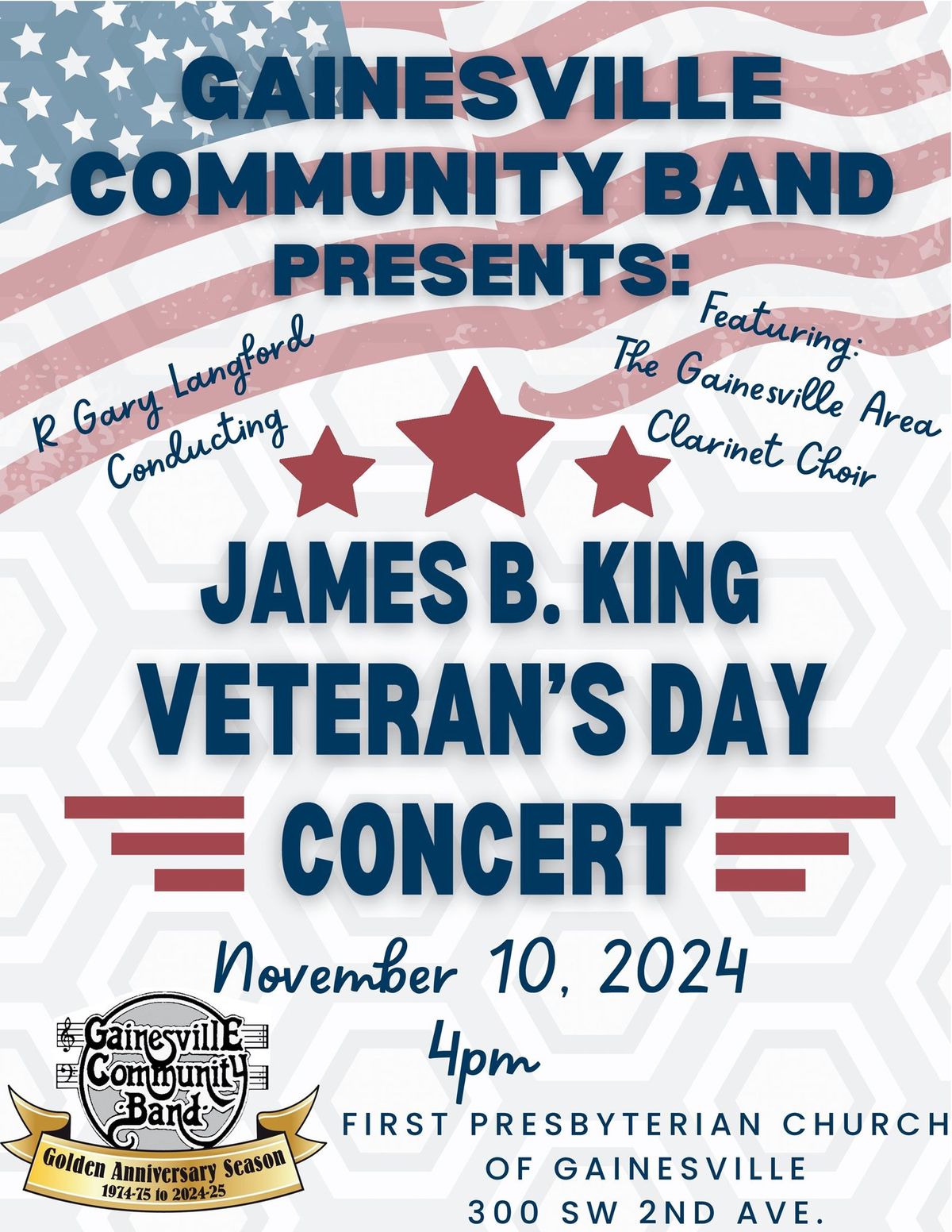 James B King - Veterans Day Concert