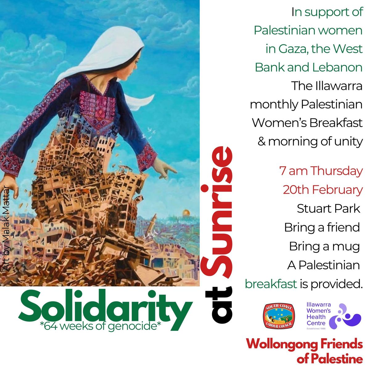 Women's Palestinian Breakfast - in solidarity 