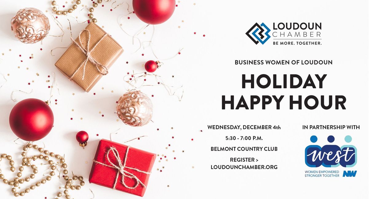 Business Women of Loudoun & WEST: Holiday Happy Hour