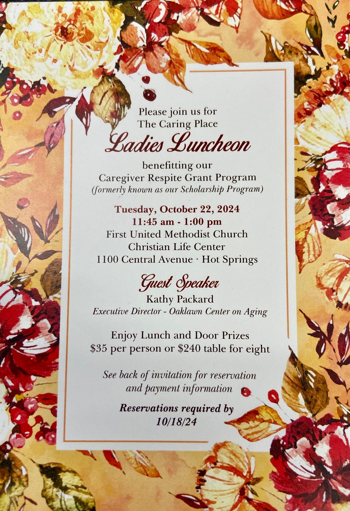 Annual Ladies Luncheon