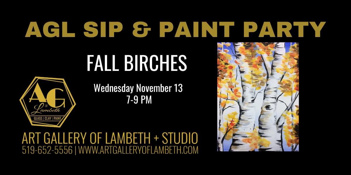 AGL Sip & Paint  - Fall Birches