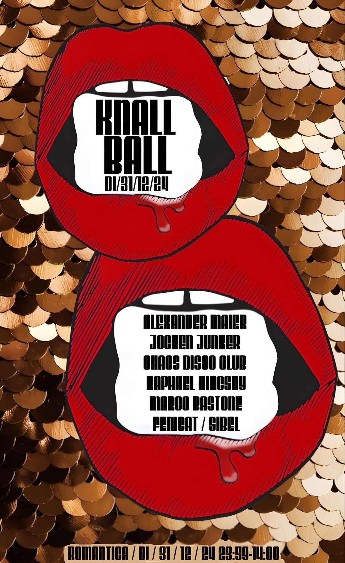 SILVESTER *KNALL BALL* bis 14 UHR mit SIBEL, CHAOS DISCO CLUB, RAPHAEL DINCSOY, ALEXANDER MAIER uvm.