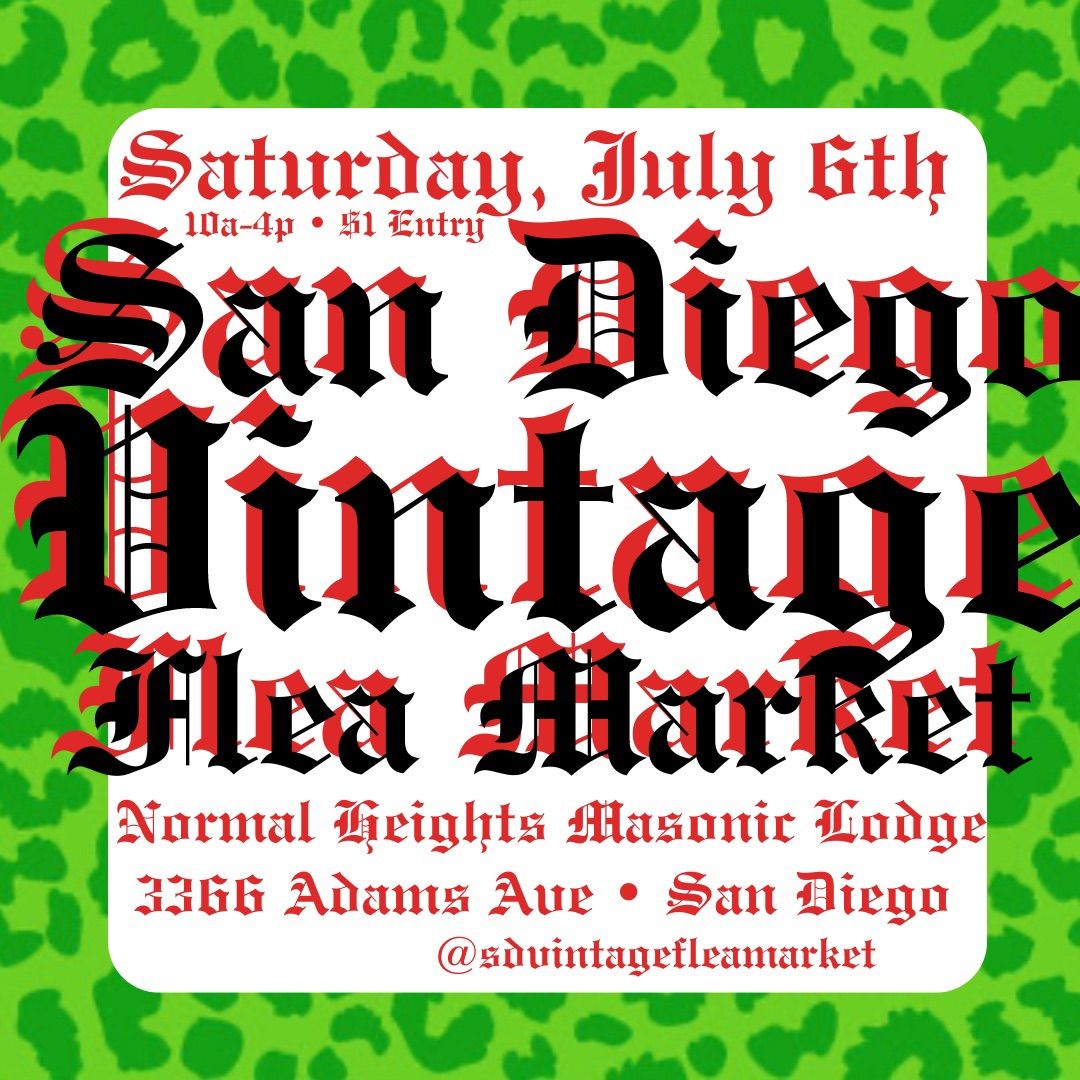 San Diego Vintage Flea Market 7\/6