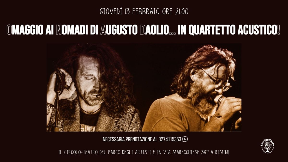 Omaggio ai Nomadi di Augusto Daolio... in quartetto acustico!