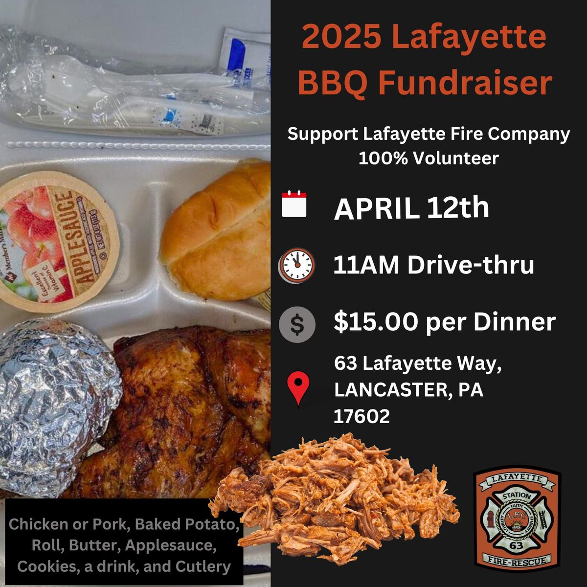 Lafayette Fire BBQ Drive-Thru