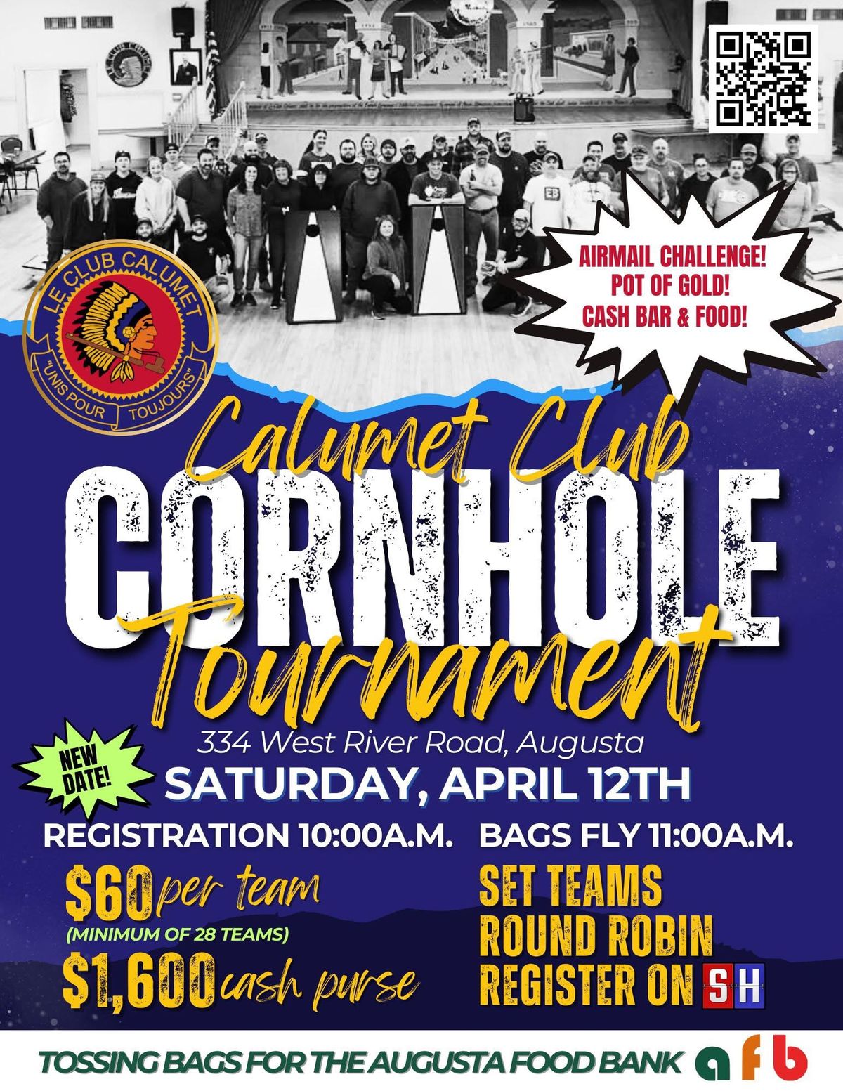 Calumet Club Corn Hole Fundraiser for Augusta Food Bank