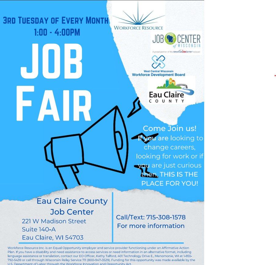 Eau Claire Job Fair 2025