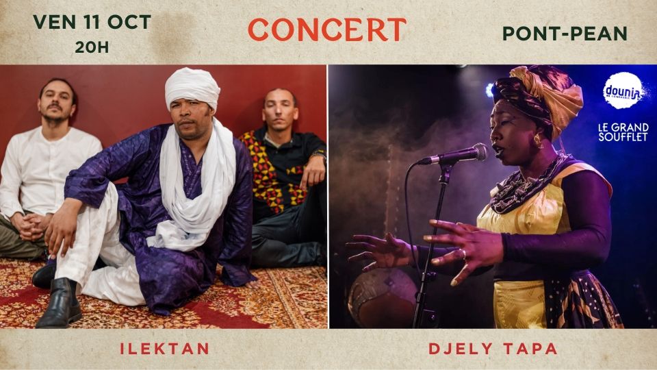 Concert DJELY TAPA et ILEKTAN \u00e0 l'Espace Beausoleil avec le Grand Soufflet