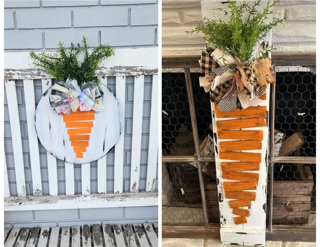 Carrot Sign Duo with Drink