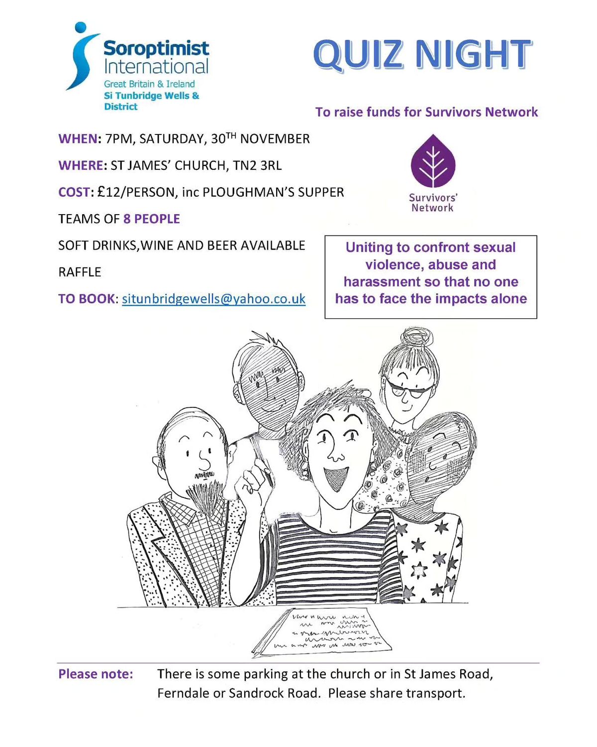 Quiz Night for Survivors Network