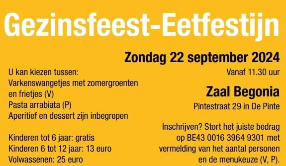 N-VA Gezinsfeest-Eetfestijn