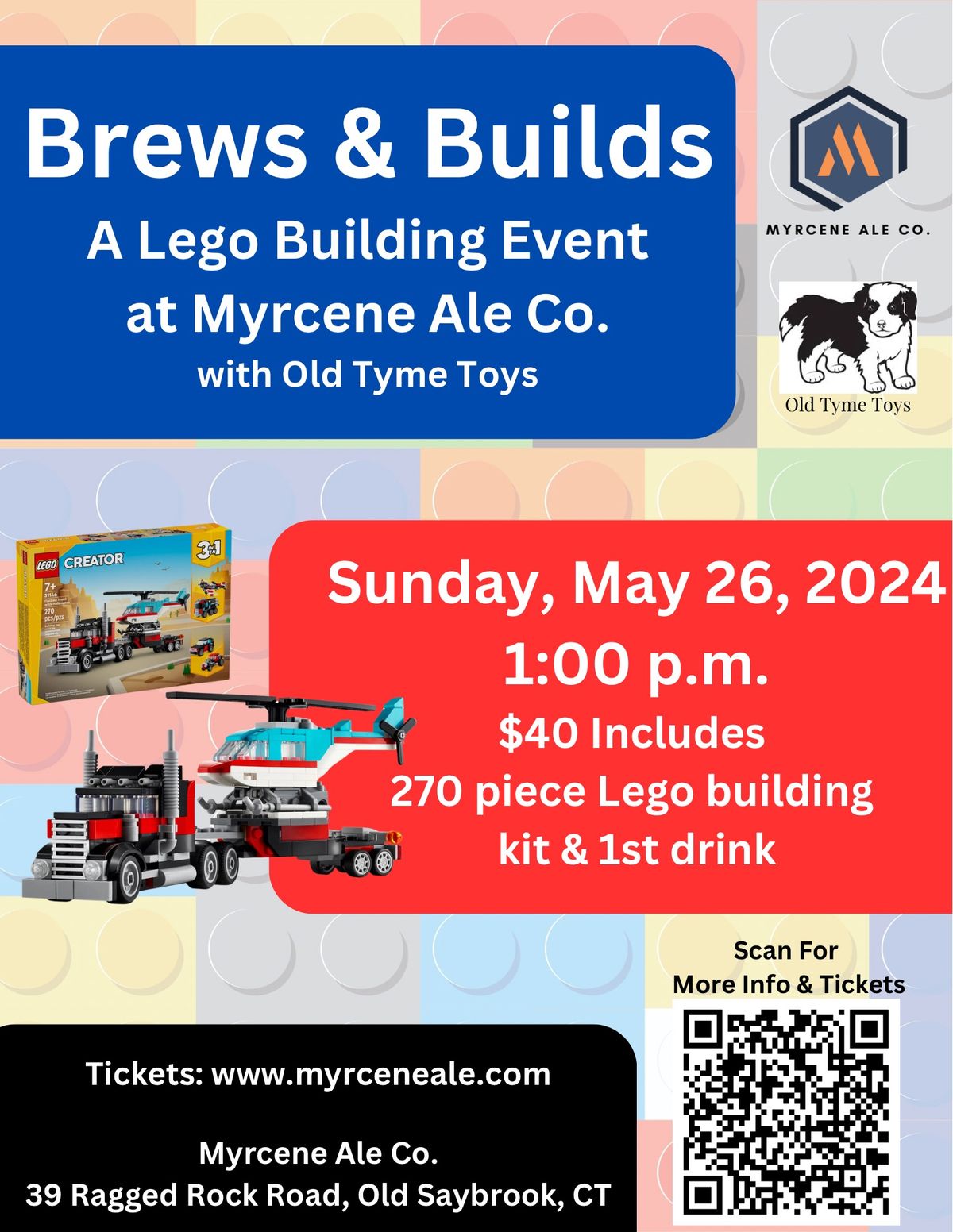 Brews & Builds: A Lego Building Event