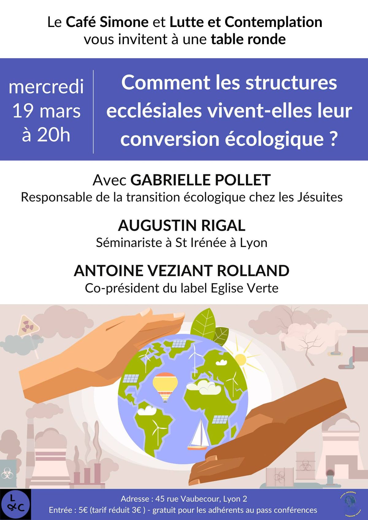 Comment les structures eccl\u00e9siales vivent-elles leur conversion \u00e9cologique ? Table ronde