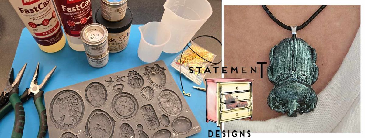 Resin Jewelry Workshop by Statement Designs at Levity Brewery
