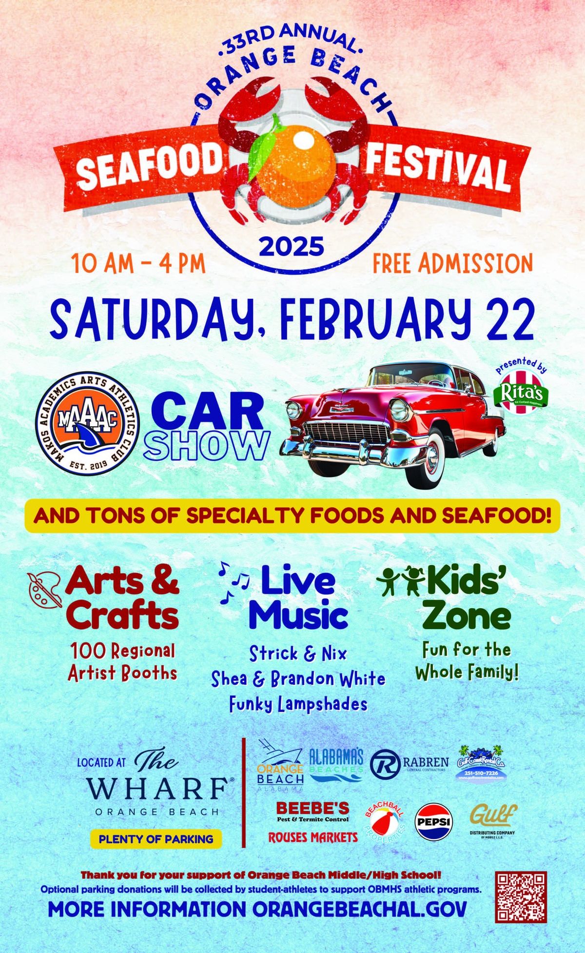 33rd Annual Orange Beach Seafood Festival and MAAAC Car Show 