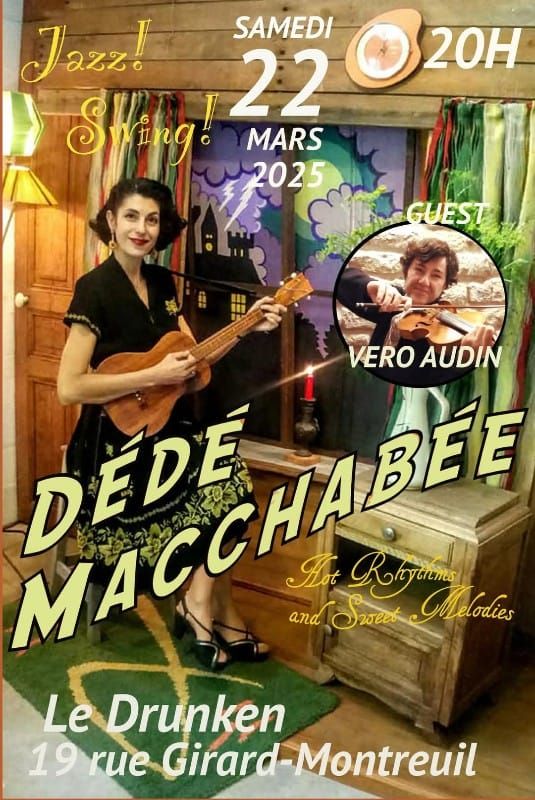 Concert : D\u00e9d\u00e9 Macchab\u00e9e + V\u00e9ro Audin (Jazz Swing)