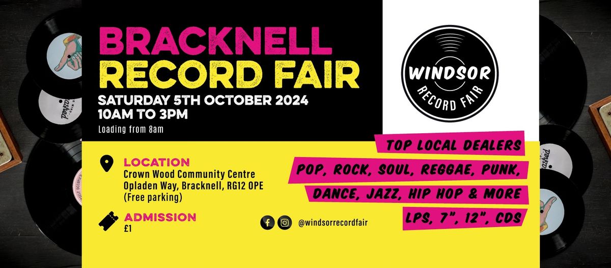 Saturday 5th October - Bracknell Record Fair 