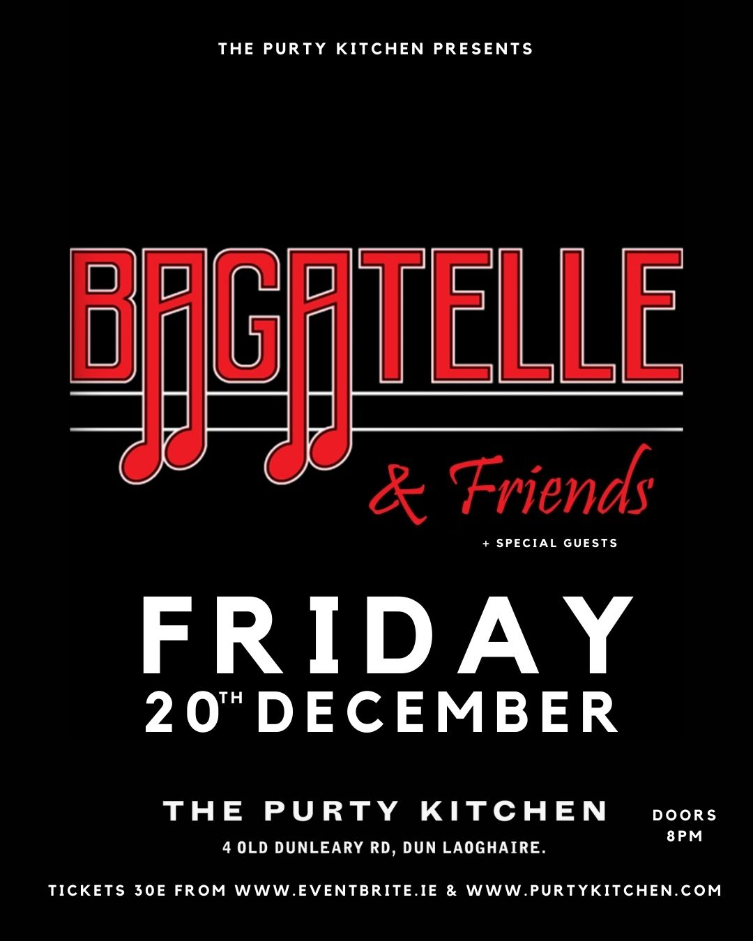 BAGATELLE & Friends - Live at The Purty Kitchen