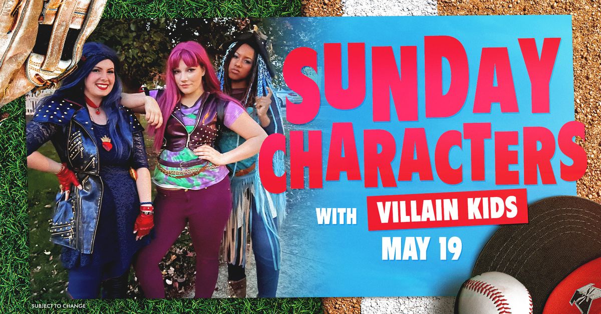 Sunday Characters with Villain Kids