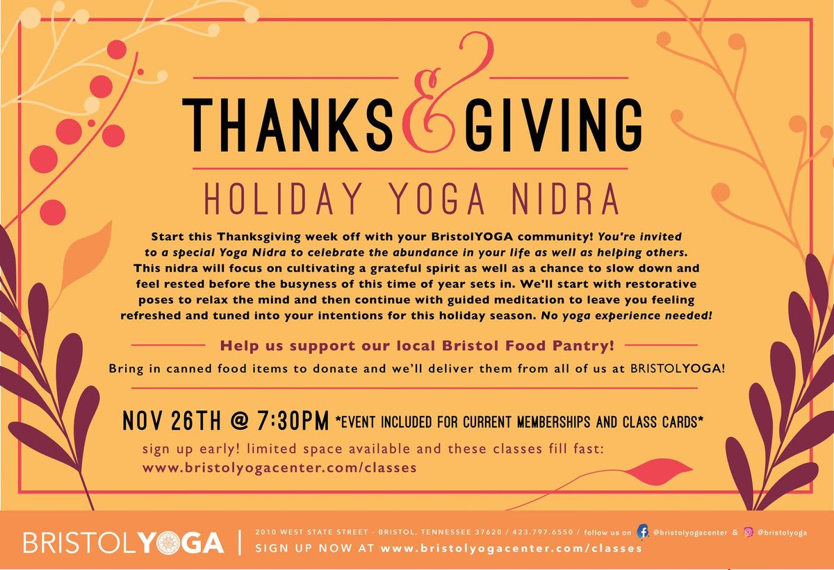 Thanks&Giving Yoga Nidra