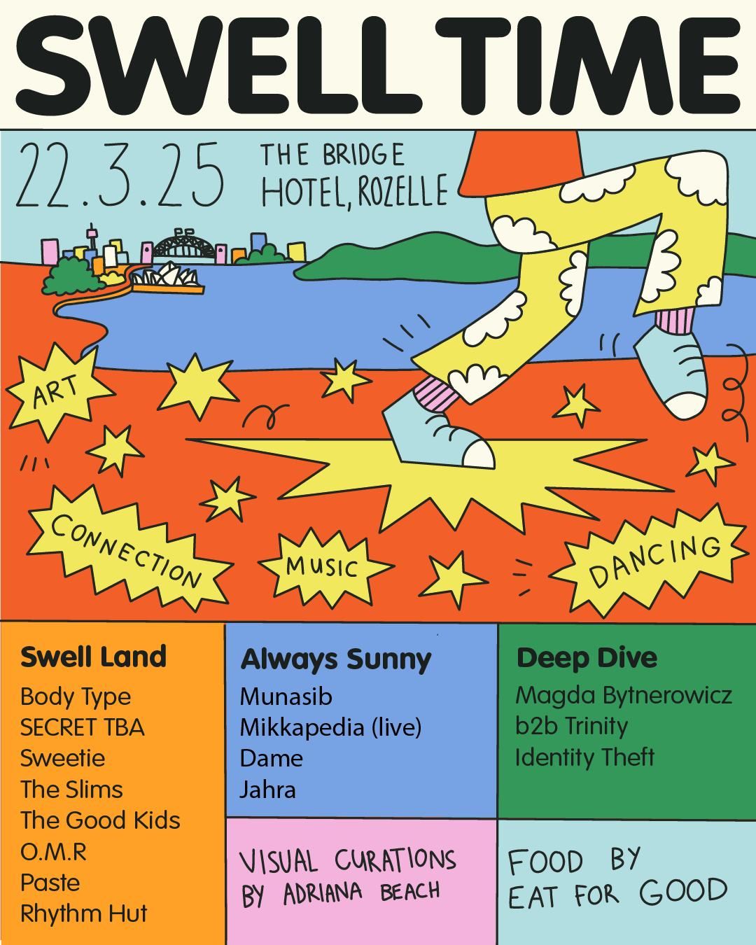 Swell Time #4 with Body Type, Munasib, Sweetie, OMR, The Good Kids, The Slims & more!